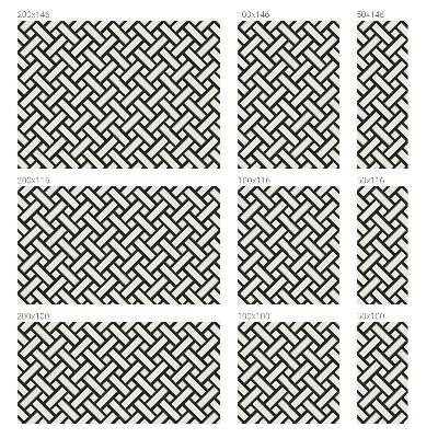 Mleczna naklejka na okno Przeplatające prostokąty