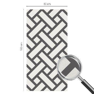 Mleczna naklejka na okno Przeplatające prostokąty