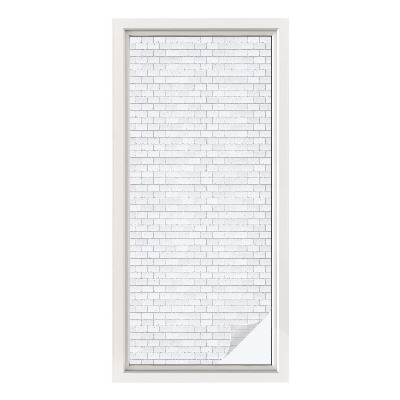 Naklejka na okno dająca prywatność Ceglana tekstura