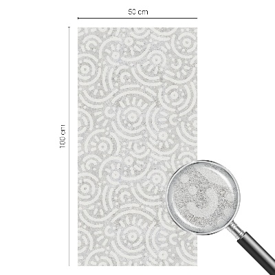 Mleczna naklejka na okno Geometryczna abstrakcja