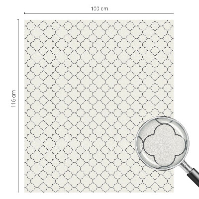 Naklejka na okno mleczna witraż Prosta elegancja