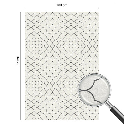 Naklejka na okno mleczna witraż Prosta elegancja