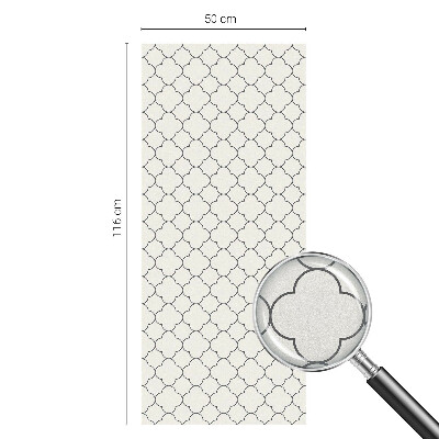 Naklejka na okno mleczna witraż Prosta elegancja