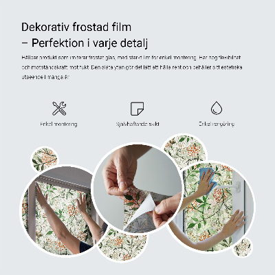 Naklejka na okno dająca prywatność Drewniana faktura