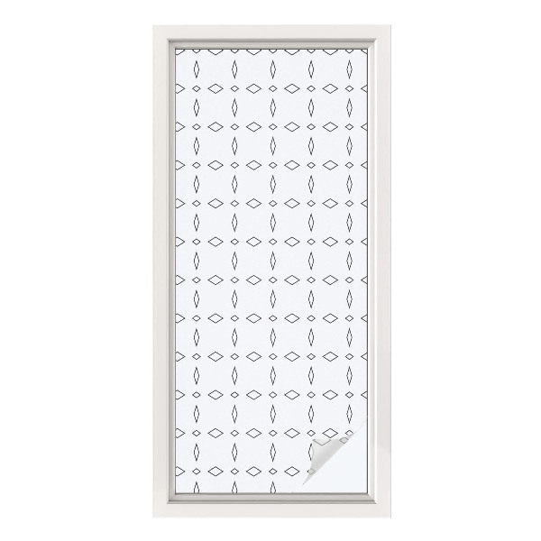 Folia okienna zapewniająca prywatność Kształty rombów