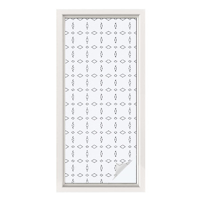 Folia okienna zapewniająca prywatność Kształty rombów