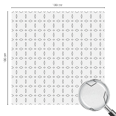 Folia okienna zapewniająca prywatność Kształty rombów
