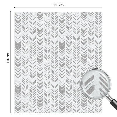 Mleczna naklejka na okno Wzór strzałek