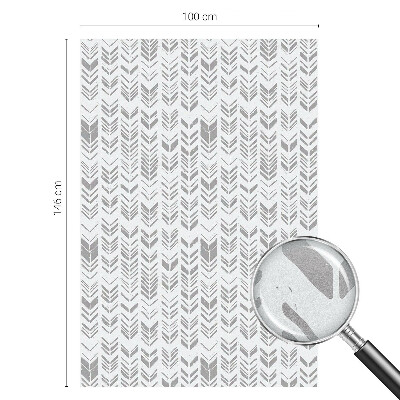 Mleczna naklejka na okno Wzór strzałek