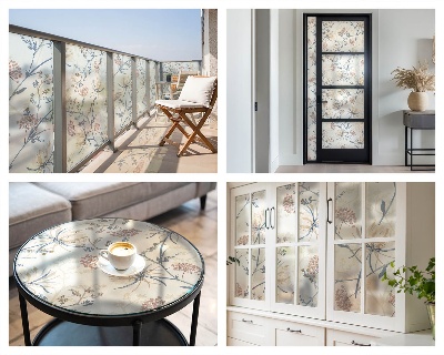 Folia dekoracyjna na okna Kwiaty harmonii