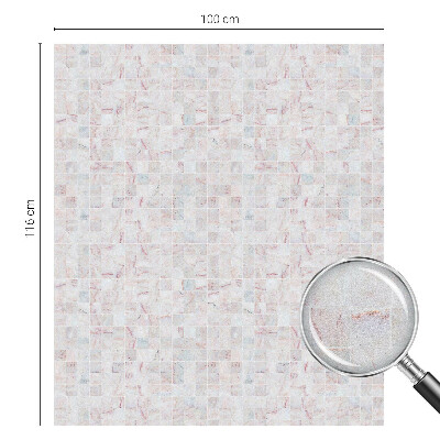 Folia okienna zapewniająca prywatność Kamienna mozaika