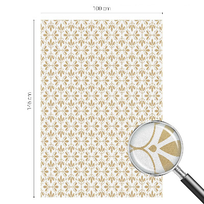 Naklejka na okno mleczna witraż Roślinna elegancja