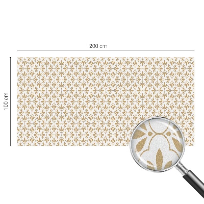 Naklejka na okno mleczna witraż Roślinna elegancja