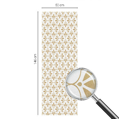 Naklejka na okno mleczna witraż Roślinna elegancja