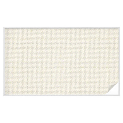 Naklejka na okno mleczna witraż Jodełka elegancja