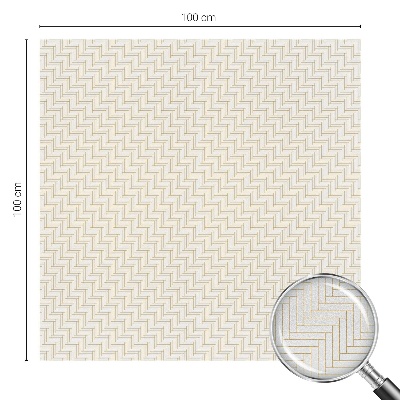 Naklejka na okno mleczna witraż Jodełka elegancja