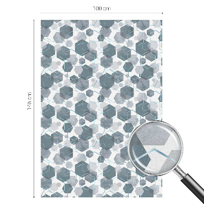 Folia okienna zapewniająca prywatność Geometryczne heksagony