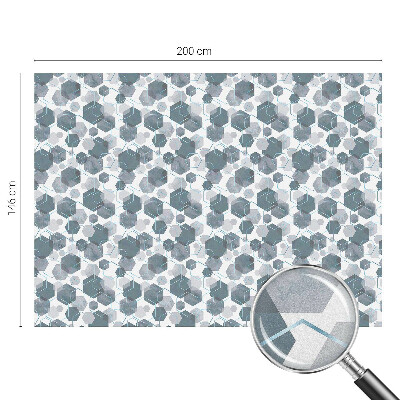 Folia okienna zapewniająca prywatność Geometryczne heksagony