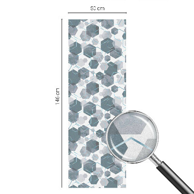Folia okienna zapewniająca prywatność Geometryczne heksagony
