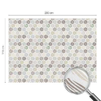 Mleczna naklejka na okno Geometryczne fale