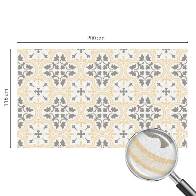 Naklejka na okno mleczna witraż Roślinne wzory