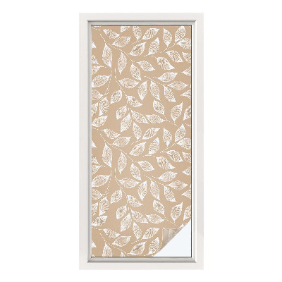 Naklejka na okno dająca prywatność Liście natura