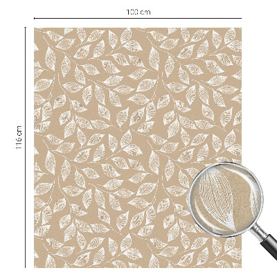 Naklejka na okno dająca prywatność Liście natura