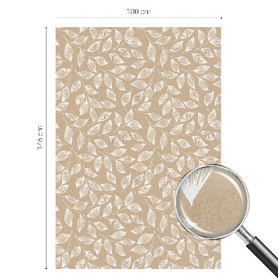 Naklejka na okno dająca prywatność Liście natura