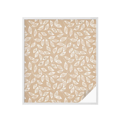 Naklejka na okno dająca prywatność Liście natura