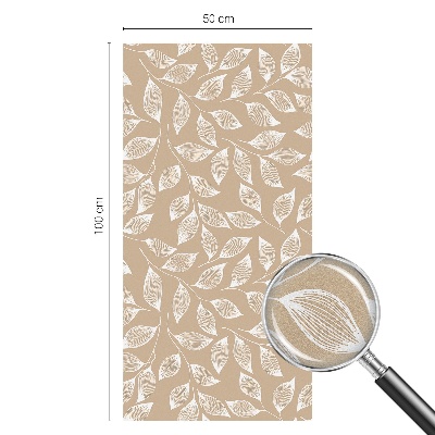 Naklejka na okno dająca prywatność Liście natura