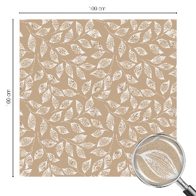 Naklejka na okno dająca prywatność Liście natura