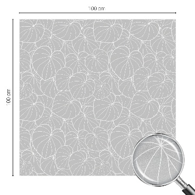 Naklejka na okno dająca prywatność Liściasta elegancja