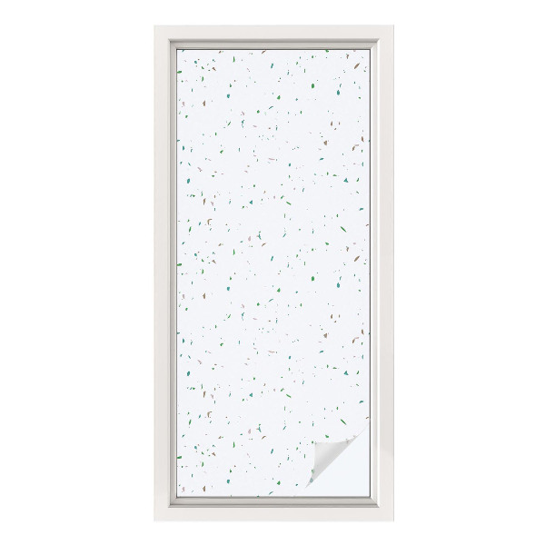 Mleczna naklejka na okno Rozrzucone elementy