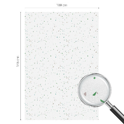 Mleczna naklejka na okno Rozrzucone elementy