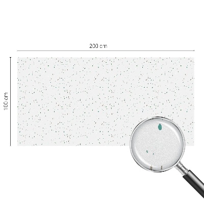 Mleczna naklejka na okno Rozrzucone elementy