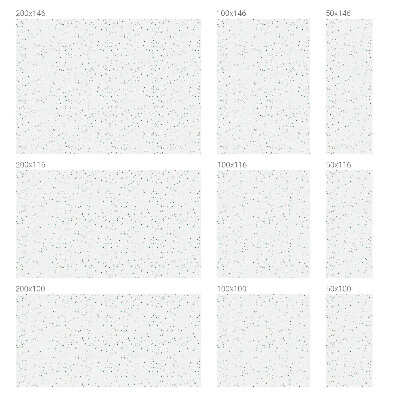 Mleczna naklejka na okno Rozrzucone elementy