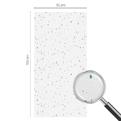 Mleczna naklejka na okno Rozrzucone elementy