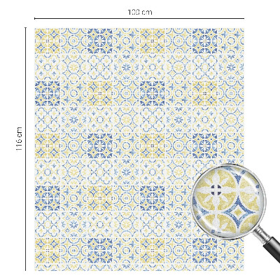 Naklejka na okno mleczna witraż Klasyczne kafelki