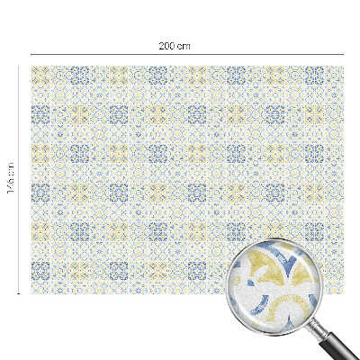 Naklejka na okno mleczna witraż Klasyczne kafelki