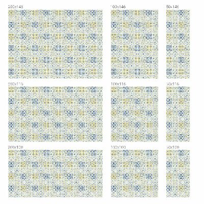 Naklejka na okno mleczna witraż Klasyczne kafelki