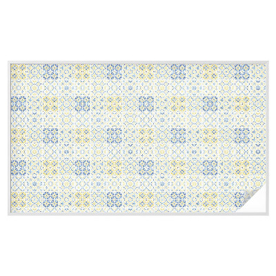 Naklejka na okno mleczna witraż Klasyczne kafelki