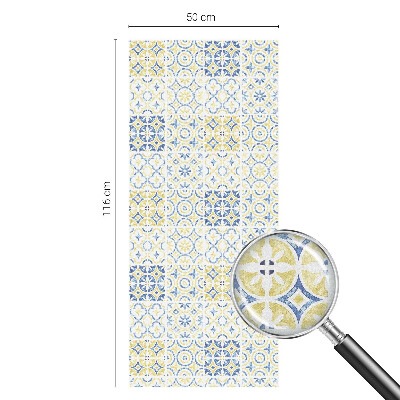 Naklejka na okno mleczna witraż Klasyczne kafelki