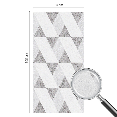 Folia dekoracyjna na okna Szare trójkąty