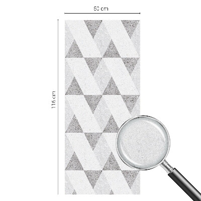 Folia dekoracyjna na okna Szare trójkąty