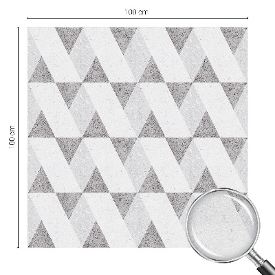 Folia dekoracyjna na okna Szare trójkąty