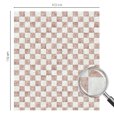 Folia okienna zapewniająca prywatność Klasyczna szachownica