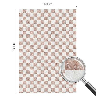 Folia okienna zapewniająca prywatność Klasyczna szachownica