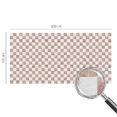 Folia okienna zapewniająca prywatność Klasyczna szachownica