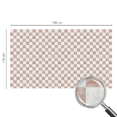 Folia okienna zapewniająca prywatność Klasyczna szachownica