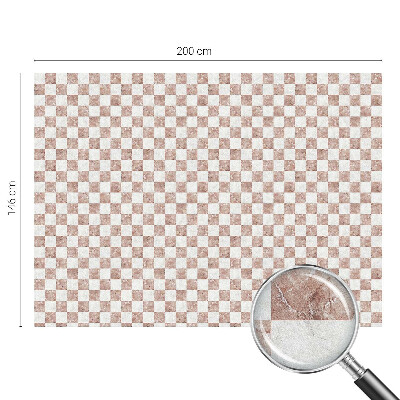 Folia okienna zapewniająca prywatność Klasyczna szachownica